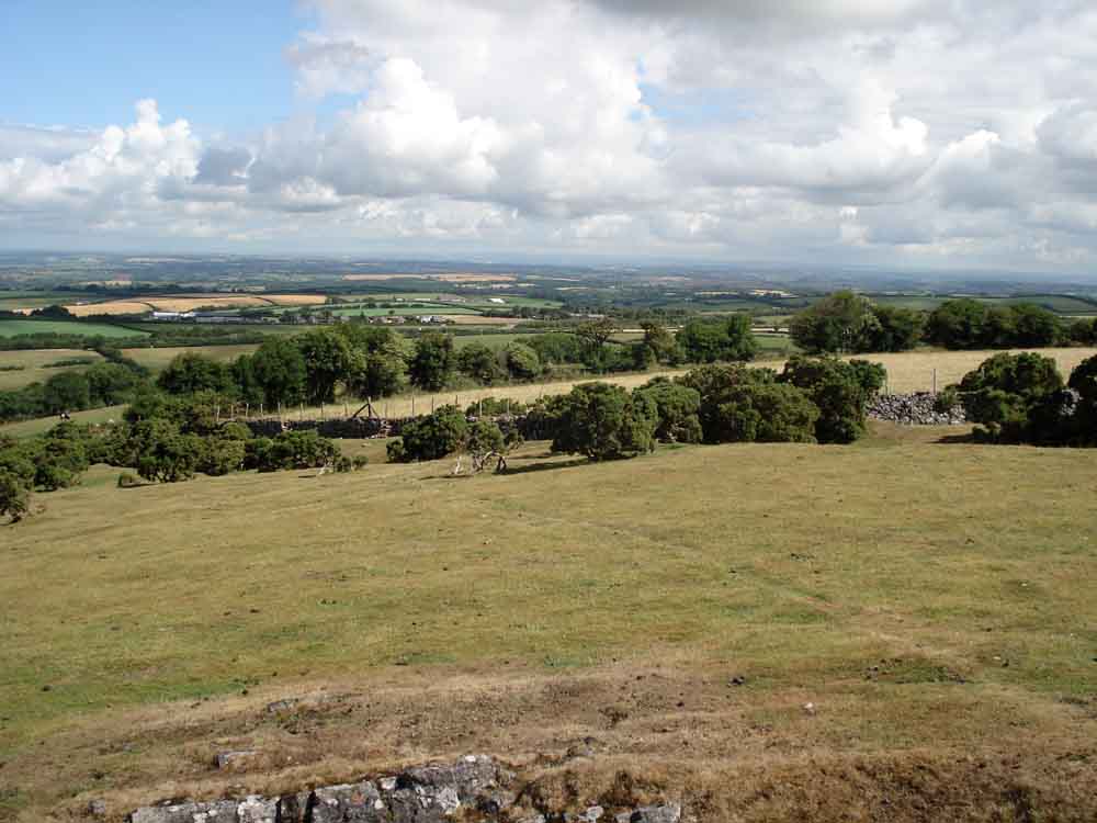 Looking North, we can see Exmoor in the far distance on a clear day