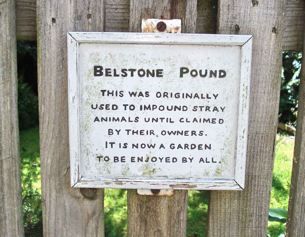 Notice on a nearby gate