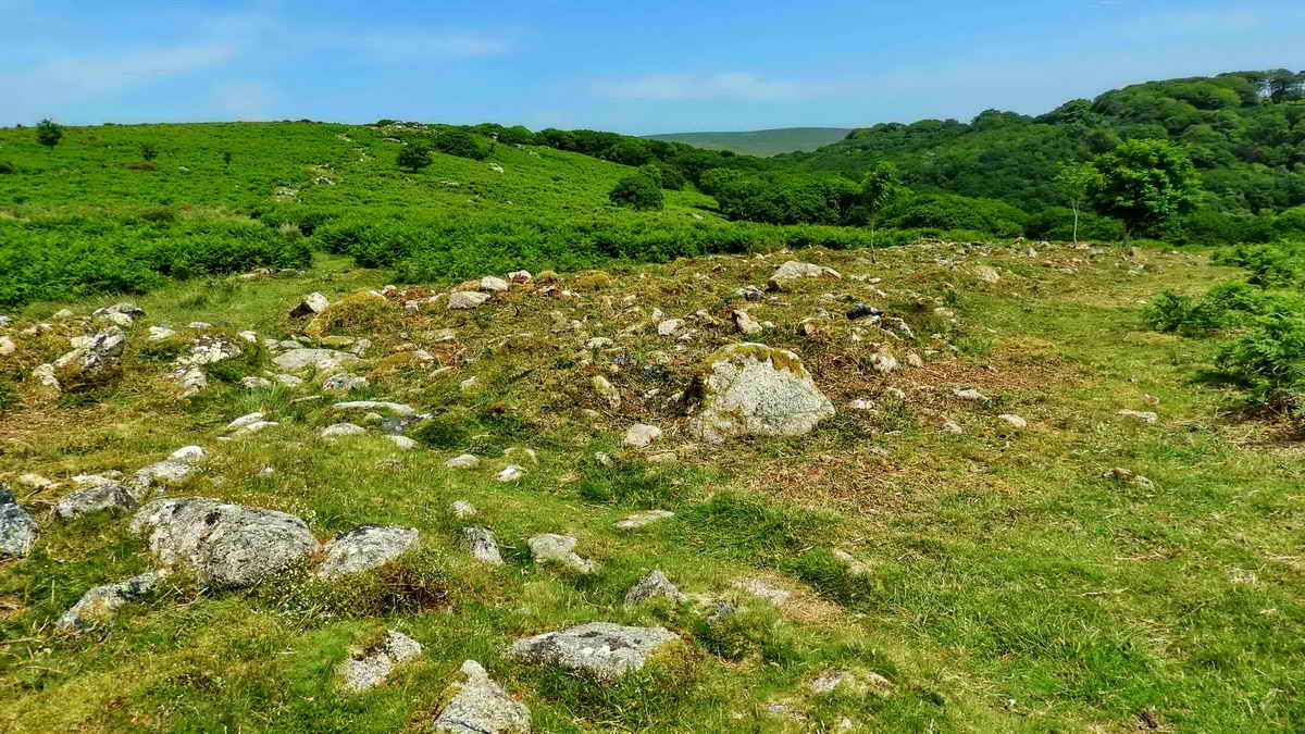 Looking along the structure