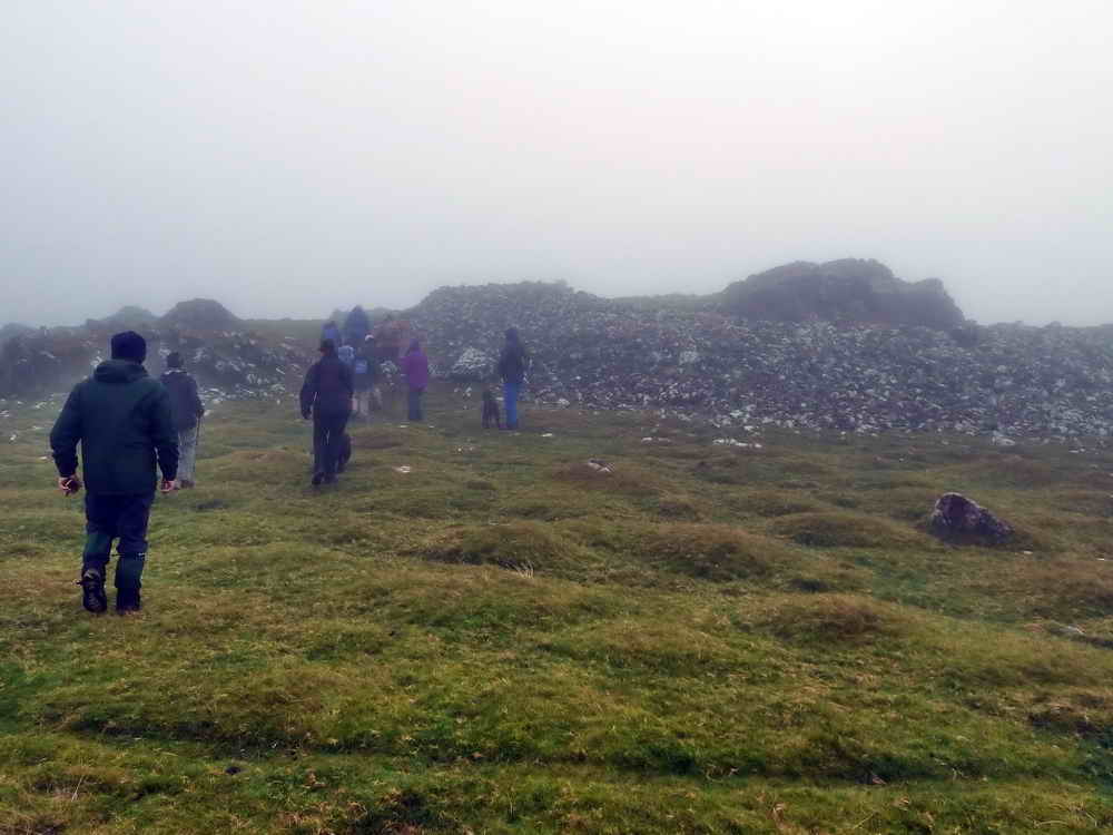 Approaching Cox Tor, SX 530 761, elevation 442 metres (1450 feet)