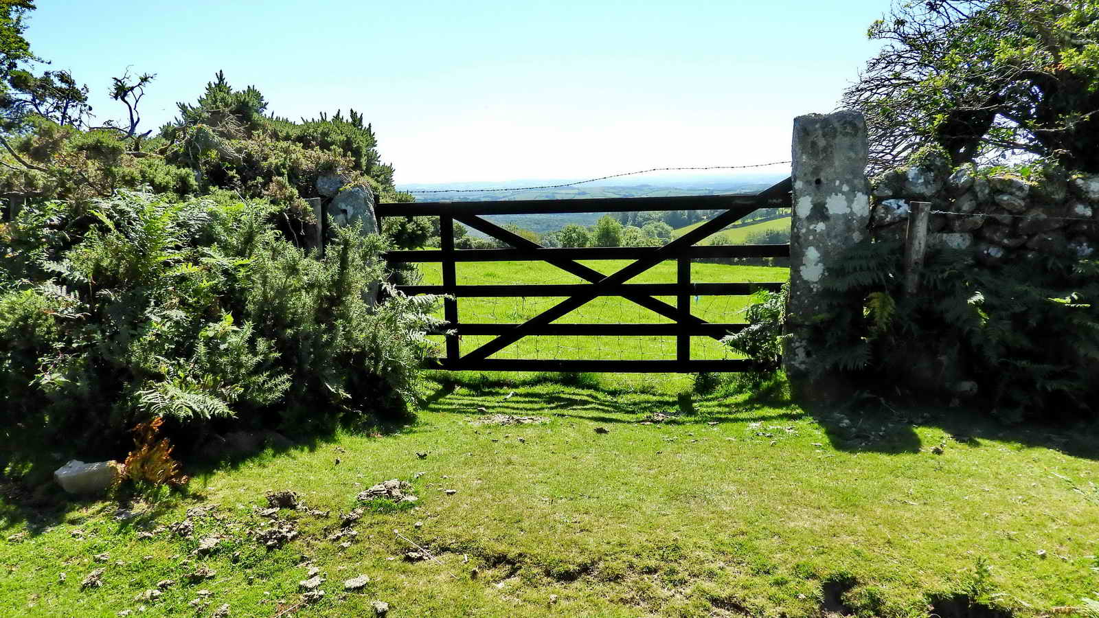 Note the massive hanging post on this gate