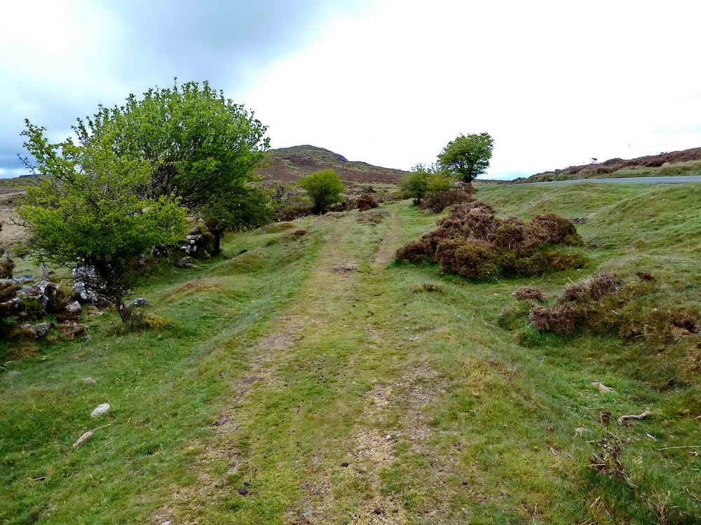 Looking back along the tramway to our starting point