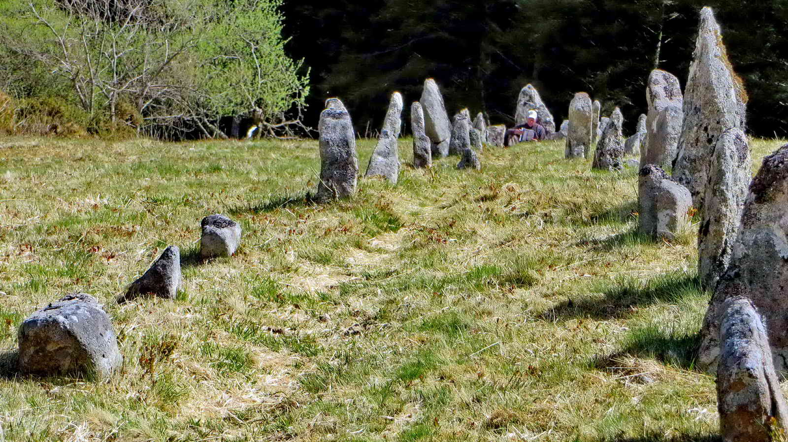 Closer view of the Menhir