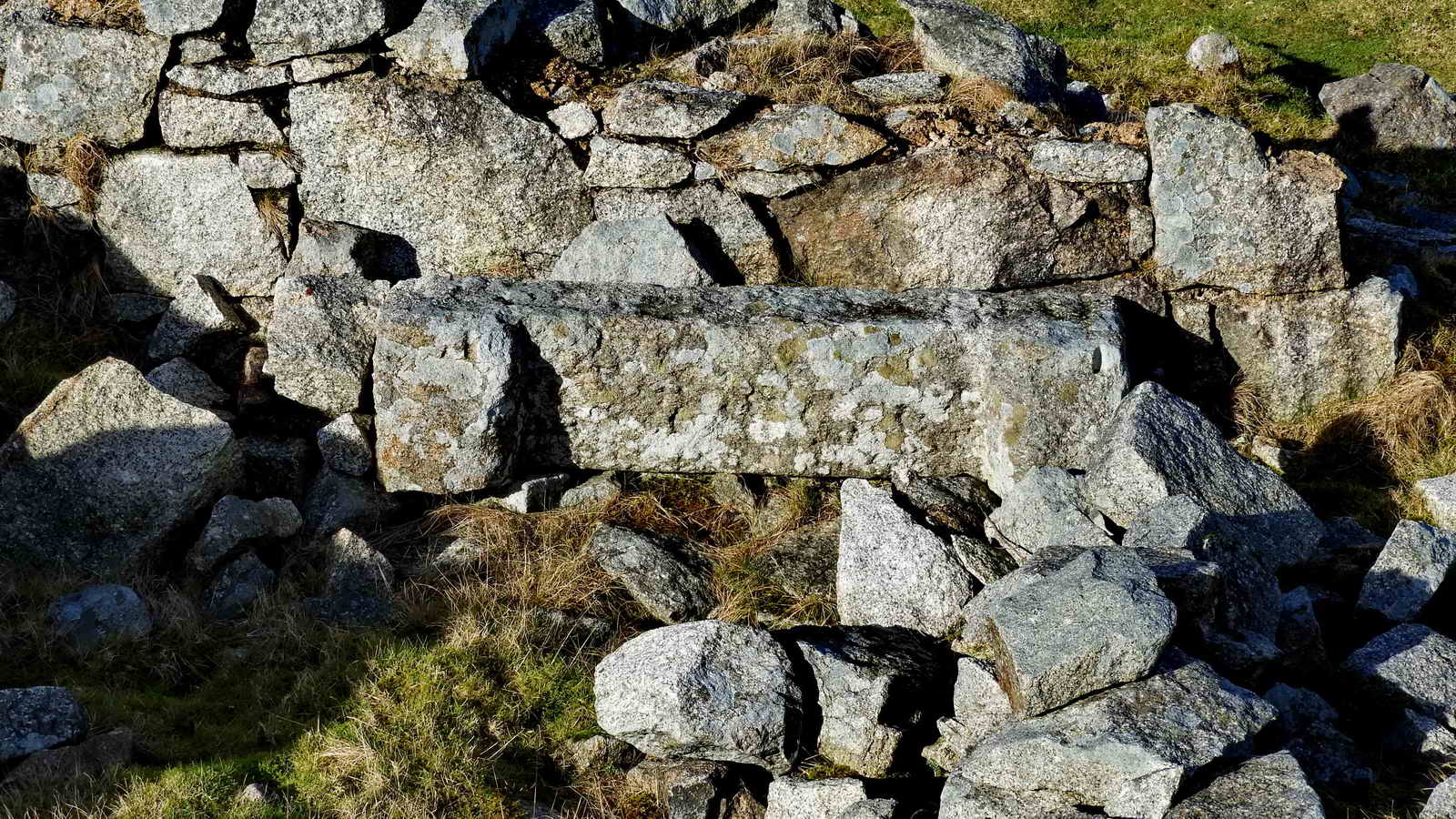 A lintel or clavel from a fireplace in Hill Cottages