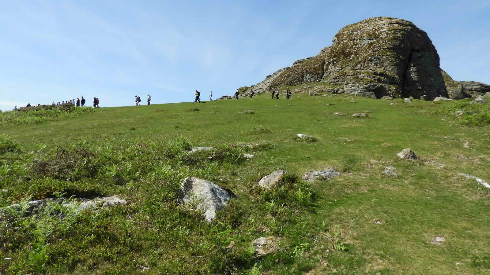 Looking back at Haytor as we head towards Haytor Quarry to the Northeast