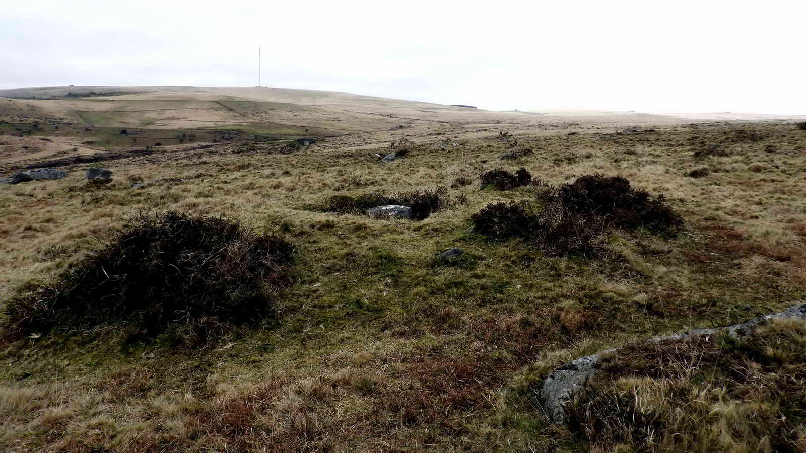 Ingra Tor cairn with a central cist. SX 55877 72083