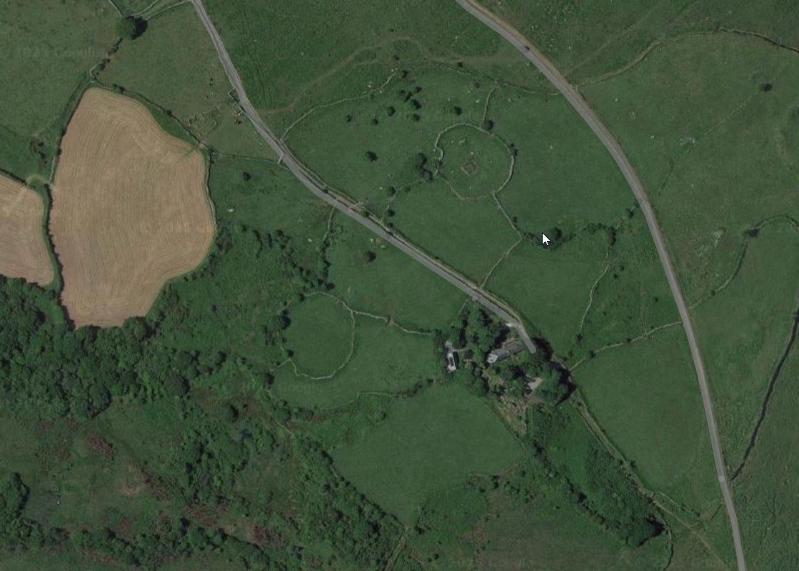 Aerial View of Routrundle and Babyland - Copyright Google Maps 2024