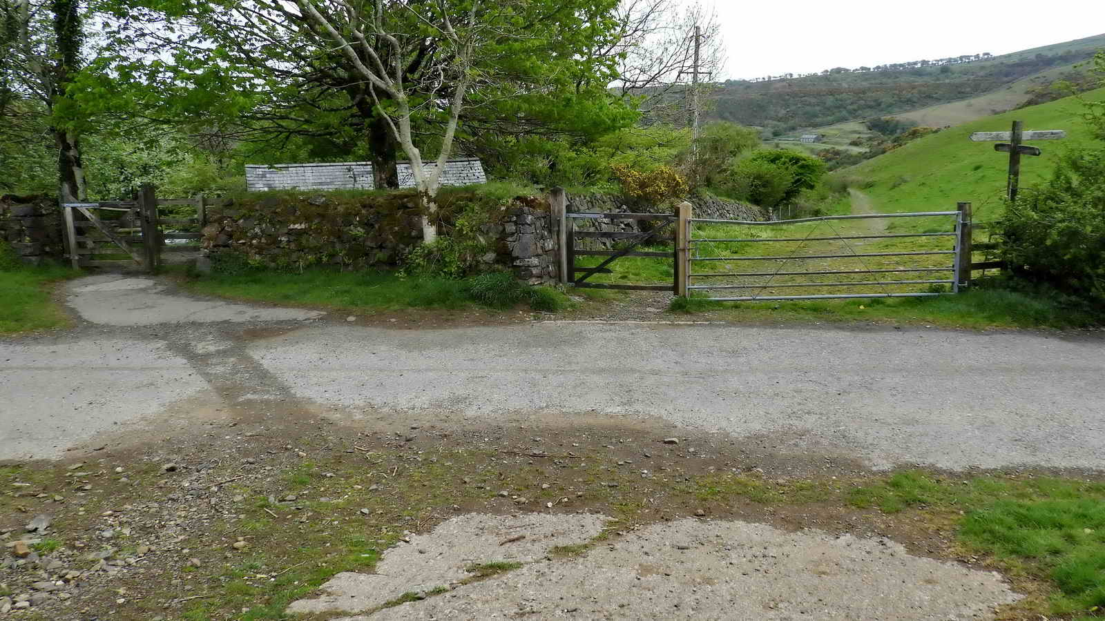 The walk is started via the small gate on the left beside the toilets and then through the small gate beside the field gate