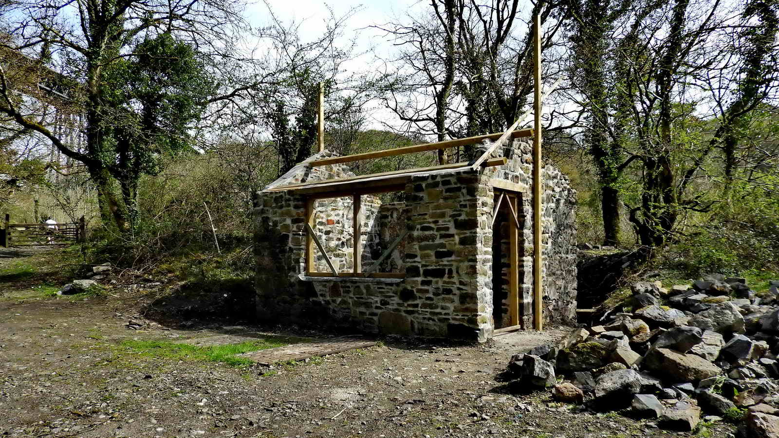 The Weigh House and Weighbridge south of Meldon Viaduct - 2019