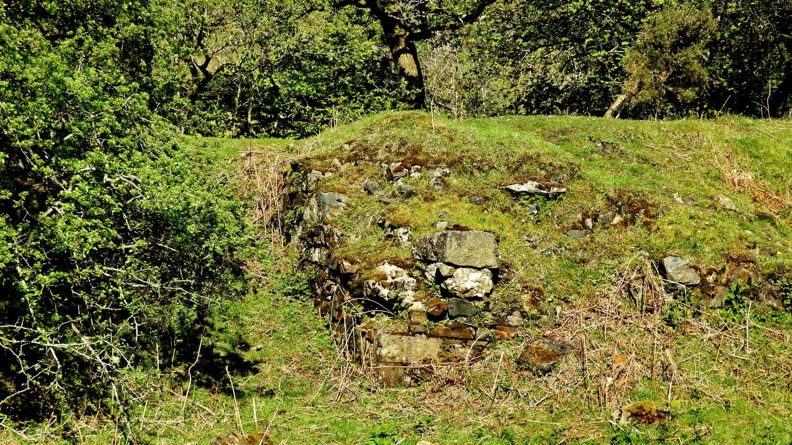 This feature is built into the tramway bank between the kiln and the turbine house