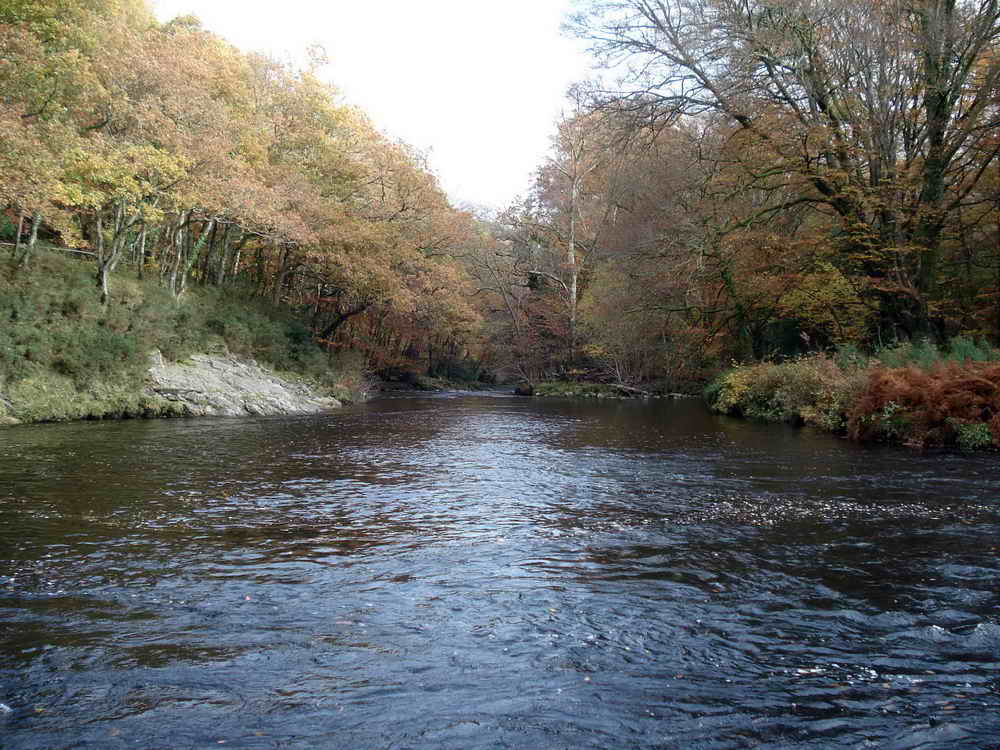At the bend in the river, a popular place for wild swimming