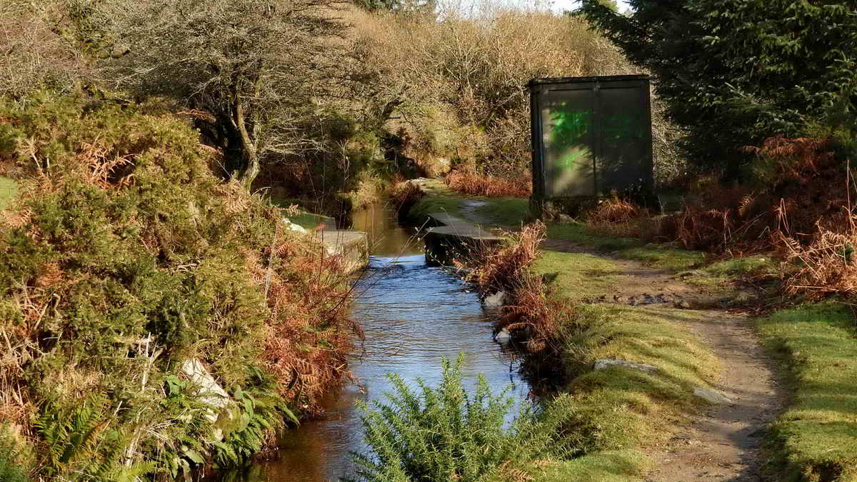 A setup where water flow was once monitored.