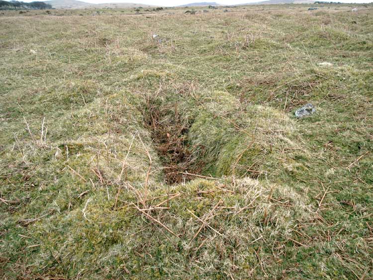 An old slit trench from the same period