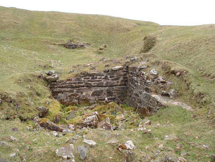 Remains of the Office, with more building remnants of the ice house behind