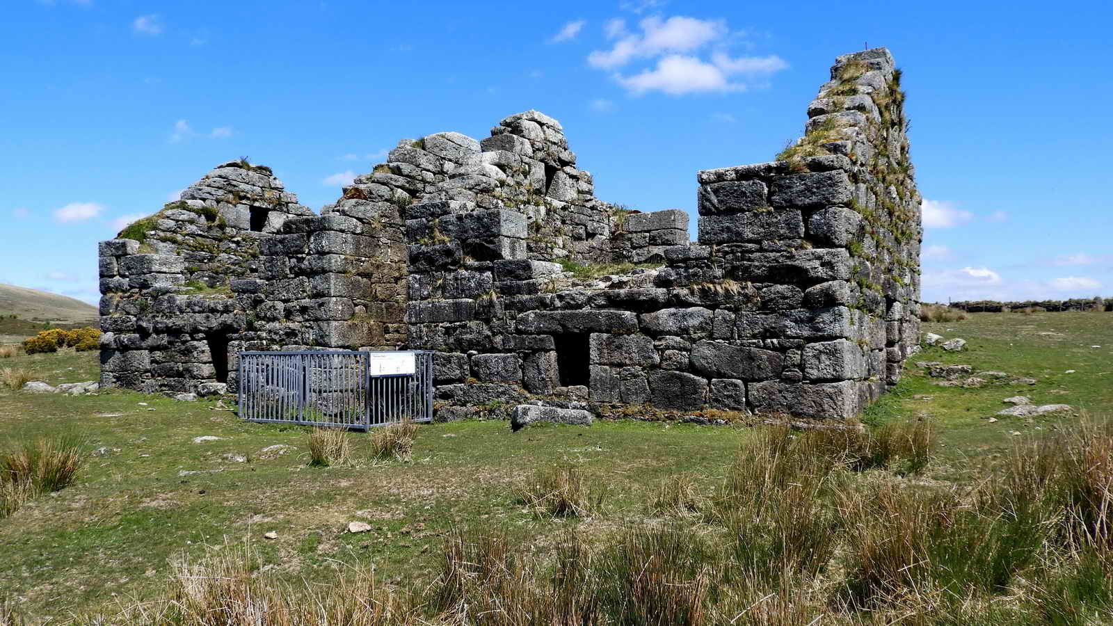 Last view before leaving the site. The white sign is the DNPA summary of the gunpowder manufacturing process, shown near the top of this web page