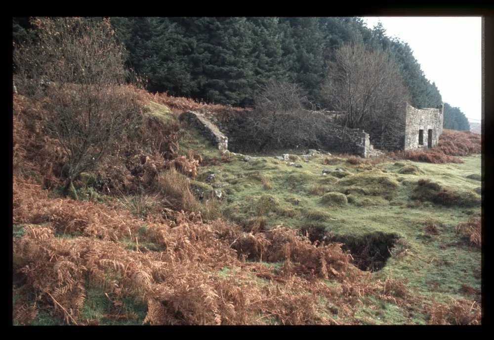 House and wheelpit near Vitifer, photographed 1983 - Courtesy of Dartmoor Archive