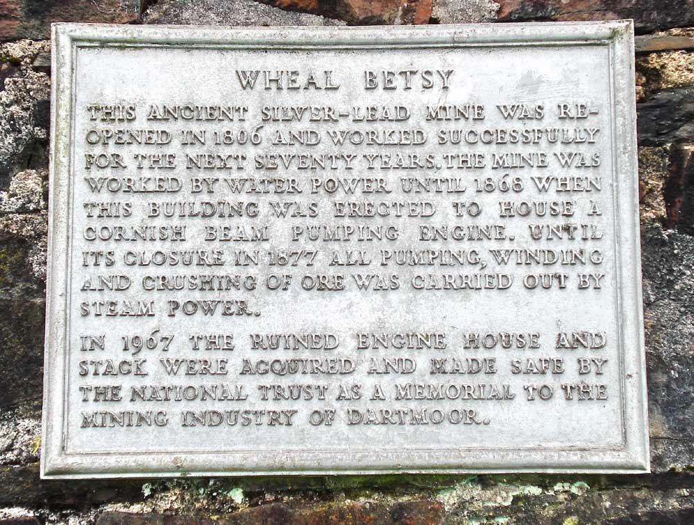 The plaque explains some of the story
