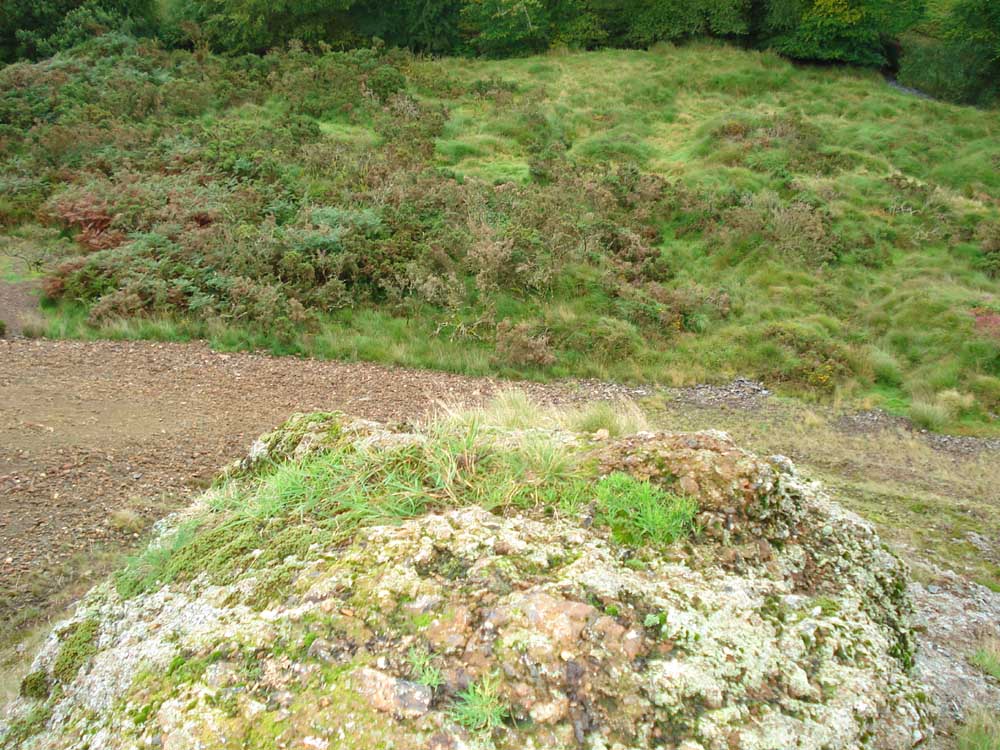 Looking down from the end of the ramp that runs from the engine house towards the valley