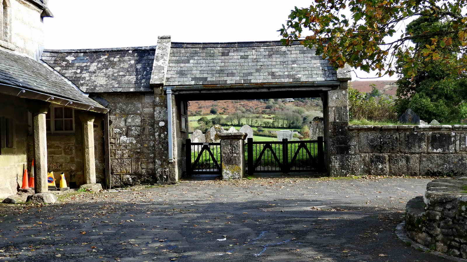 The Lych Gate and Coffin Stone