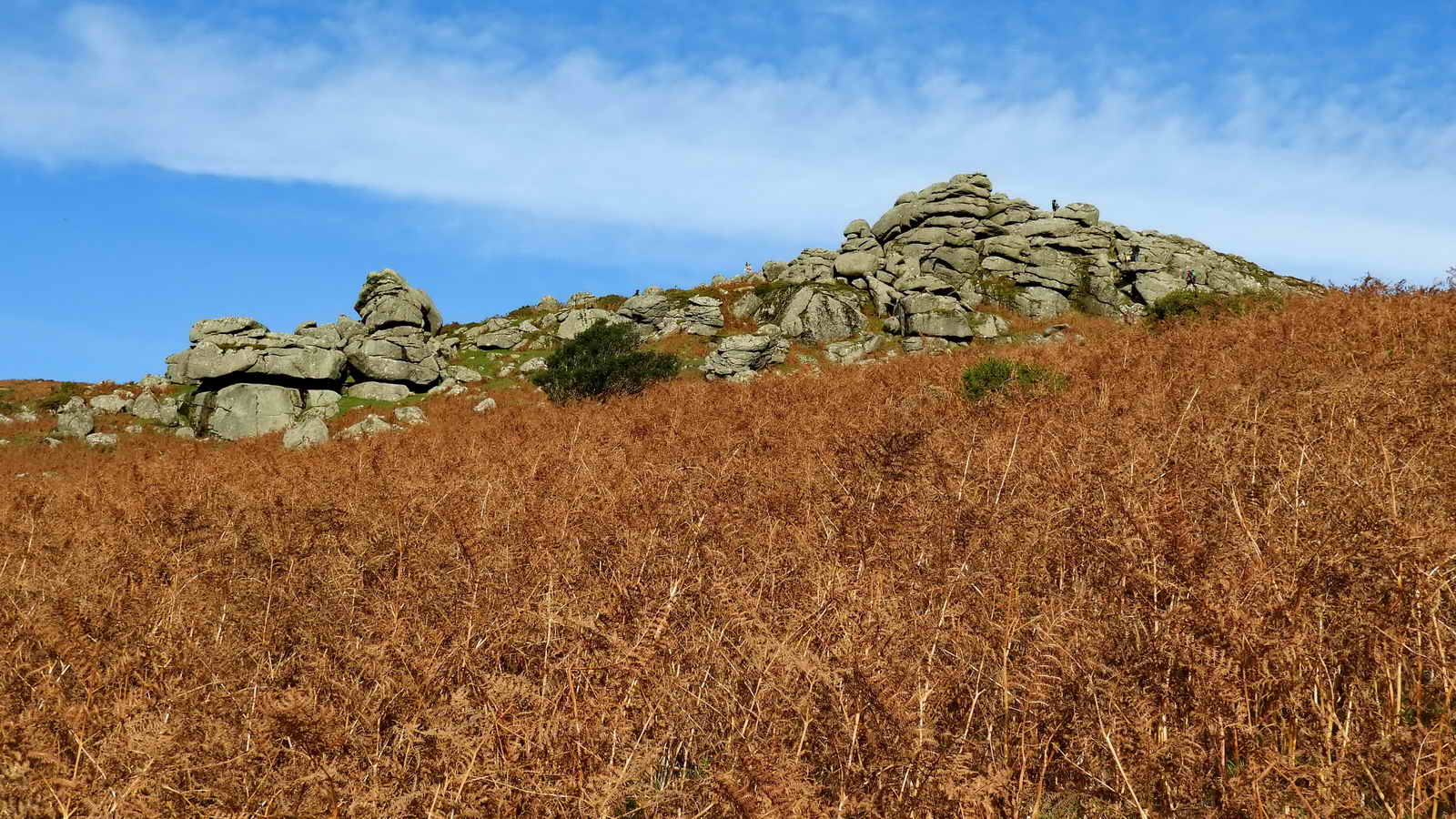 Bel Tor, or Bell Tor, at SX 730 778. Elevation 404 meters (1325 feet)