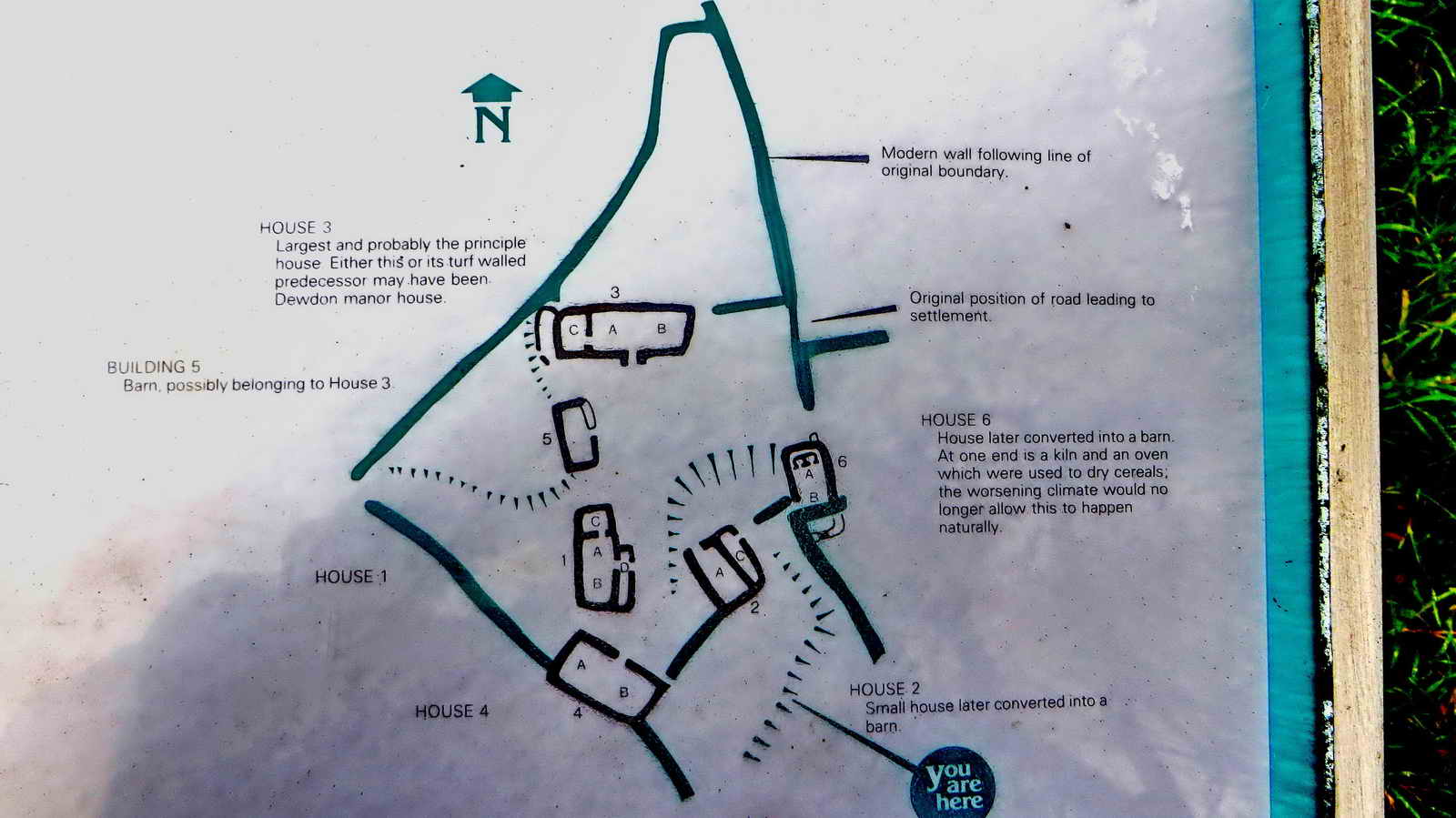 Closer view of the main interpretation board